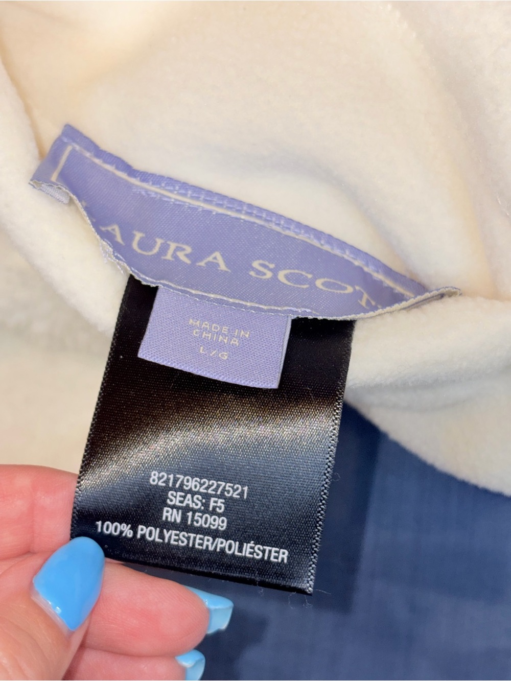 NWT Laura Scott Reversible Sherpa Zip Hoodie Jacket - Picture 8 of 8
